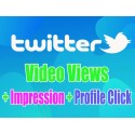 Twitter Video Views  Impression Profile Click kaufen