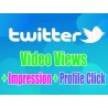Buy Twitter Video Views Impression Profile Click