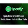 Buy Targeted Spotify Monthly Listeners Premium accounts