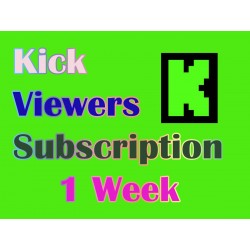 Buy Kick Stream viewers 1 Weeks