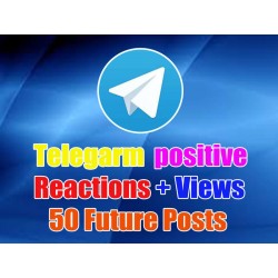 Buy Telegram Auto Reaction Positive + Views Mix 50 Future posts