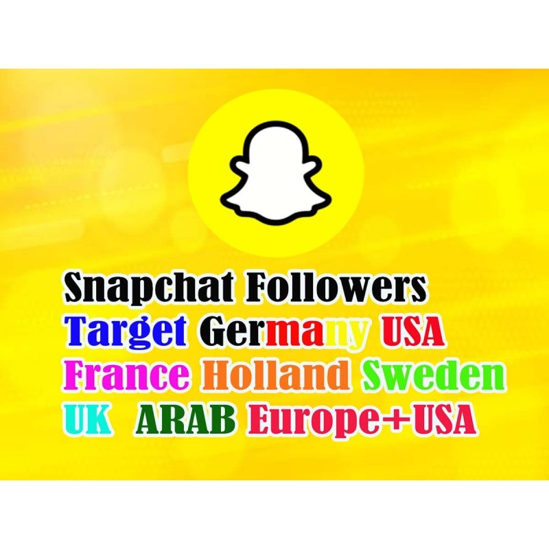 Comprar seguidores de Snapchat por país