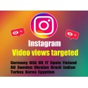 Länderziel Instagram video klicks