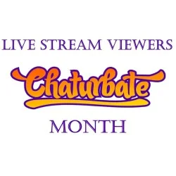 Diffusion en direct de Chaturbate - Spectateurs par mois