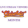 Transmissão ao vivo de espectadores do Chaturbate por mês