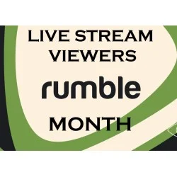 Buy cheap Rumble Live Stream Viewers Month