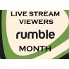 การถ่ายทอดสด Rumble ผู้ชมต่อเดือน