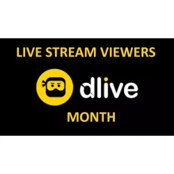 شراء مشاهدين للبث المباشر على Dlive لمدة شهر