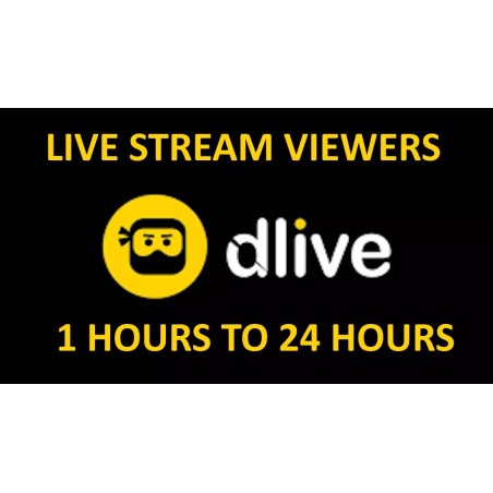 Acheter des spectateurs en direct sur DLIVE