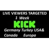 Kick Live Zuschauer Länderziel 7 Tage