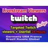 Länderziel Twitch Live Zuschauer 24 std Kaufen