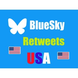 Buy USA BlueSky Retweets