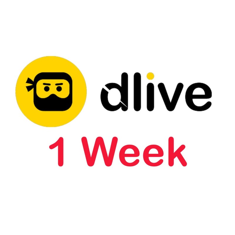 ซื้อผู้ชม Dlive Live stream ในระหว่าง 1 สัปดาห์