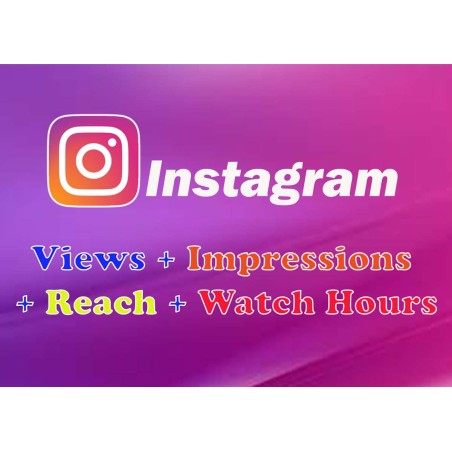 Instagram video aufrufe und impressions-reach + Watch Hours Kaufen