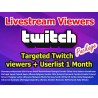 Länderziel Twitch Live Zuschauer 1 Monat Kaufen