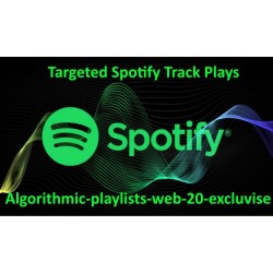 Targeted Spotify Track Plays Algorithmic Playlists-Web 2.0 Excluvise Kaufen