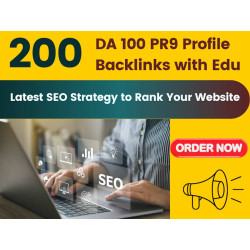 200 Puissants Liens de Profil SEO de Domaine Unique à Haut DA et PR