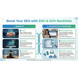 1000 backlinks de alta autoridade EDU e GOV