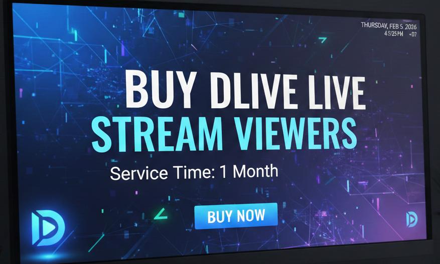 Kaufen Sie Dlive Live-Stream-Zuschauer für einen Monat